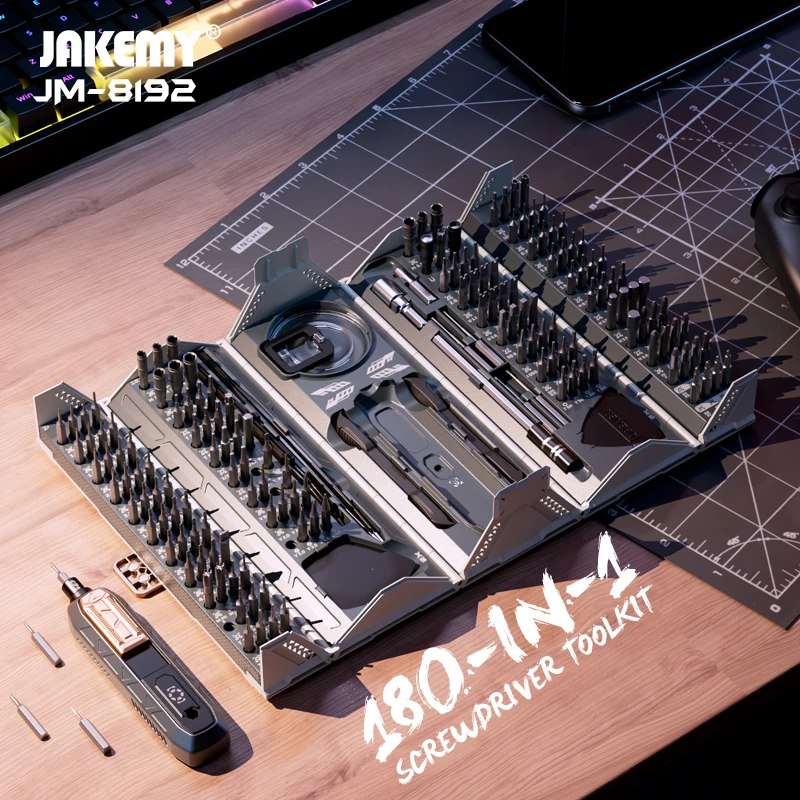 Electronics Repair Gadgets - Jakemy JM-8192 180-in-1 Präzisionsschraubendreher-Toolkit multifunktional für