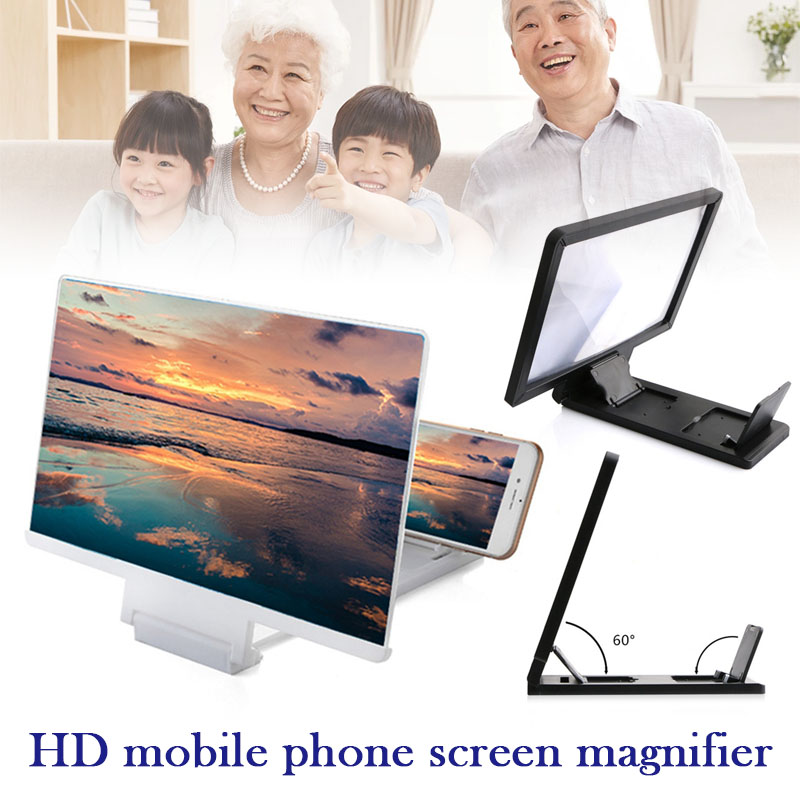 Digital Magnifier Reading - Bildschirmverstärker, praktischer Handy-Vergrößerer, Projektorbildschirm für Filme,