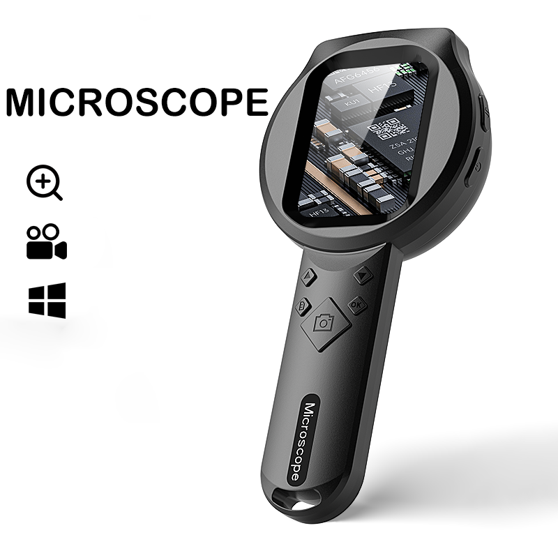Digital Magnifier Reading - 2,8-Zoll-Bildschirm HD Digitalmikroskop mit Variabler Lichtfarbe