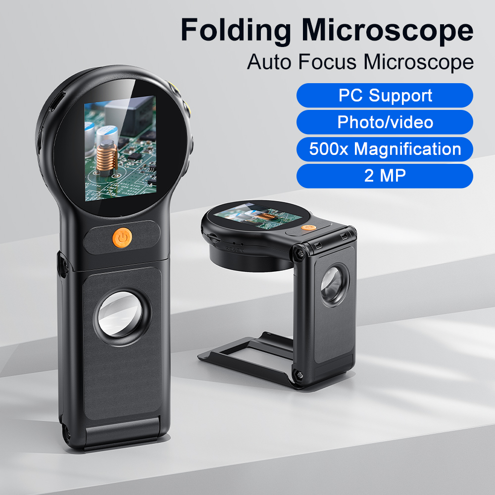 Digital Magnifier Reading - Autofokus 500X Digitalmikroskop mit 8 LEDs