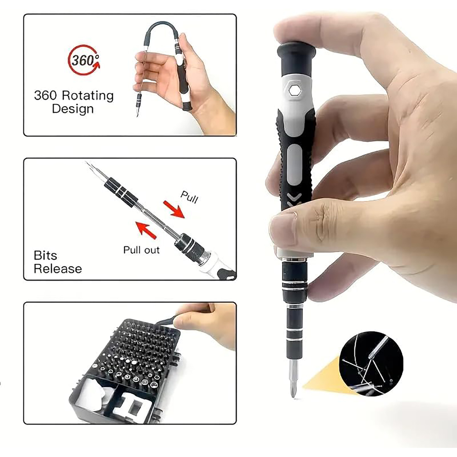 115-in-1 Präzisions-Schraubend – Electronics Repair Gadgets Bewertung und Preis