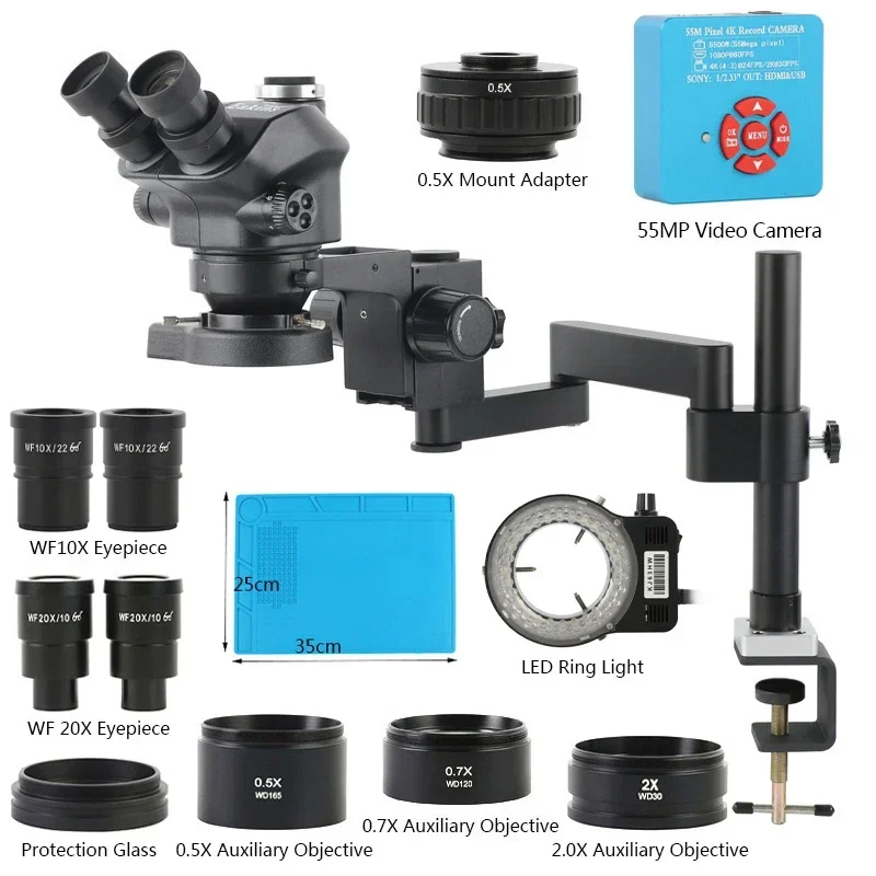 3,5X-200X Zoom Stereo Trinokul – Digital Magnifier Reading Bewertung und Preis